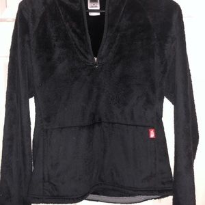 Lace up boots & north face jacket